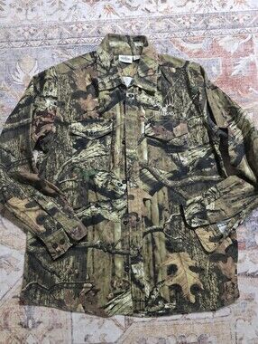 RedHead Boys Green Brown Camo Button-Down Shirt